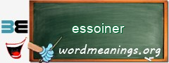 WordMeaning blackboard for essoiner